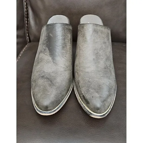 Seven 7 Dandy Mules Stacked Block Heel Slip-on Shoes Women's Size 7 - Picture 3 of 7